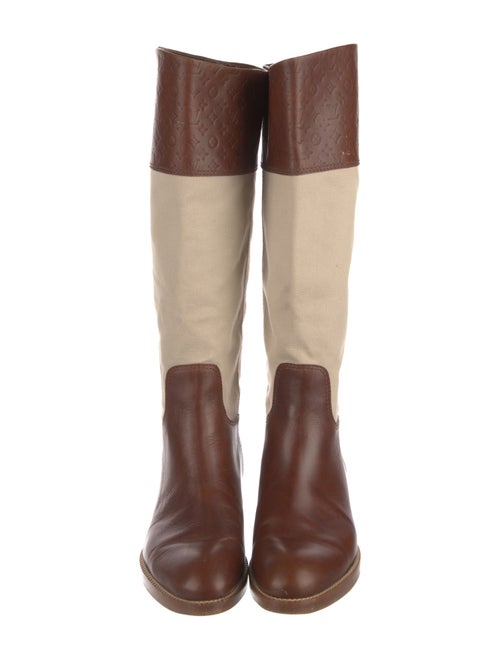 Louis Vuitton LV Monogram Leather Riding Boots