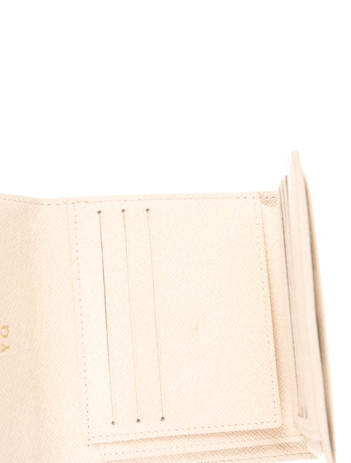 Louis Vuitton Damier Azur Pattern Coated Canvas Elise Wallet