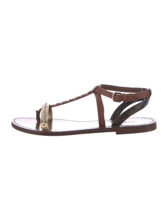 Louis Vuitton LV Monogram Leather Gladiator Sandals