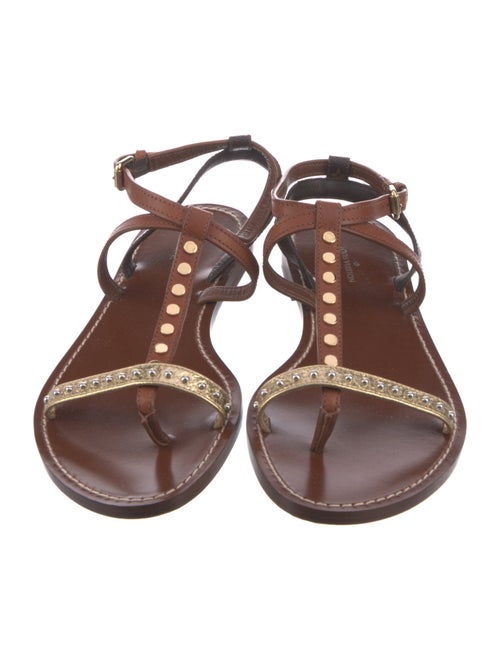 Louis Vuitton LV Monogram Leather Gladiator Sandals