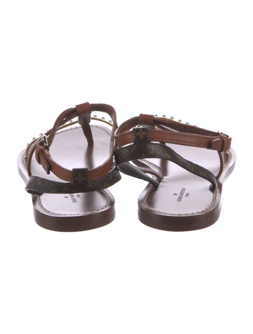 Louis Vuitton LV Monogram Leather Gladiator Sandals