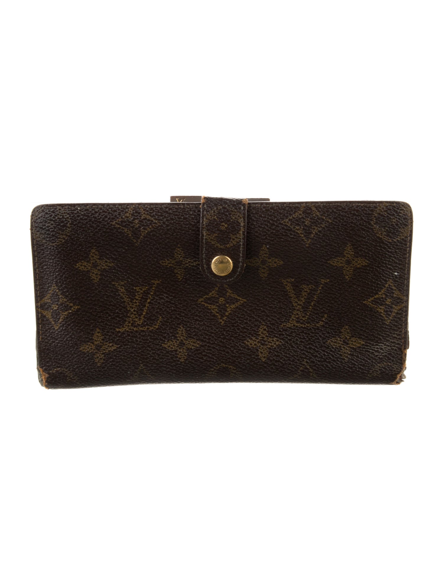 Louis Vuitton LV Monogram Coated Canvas French Purse