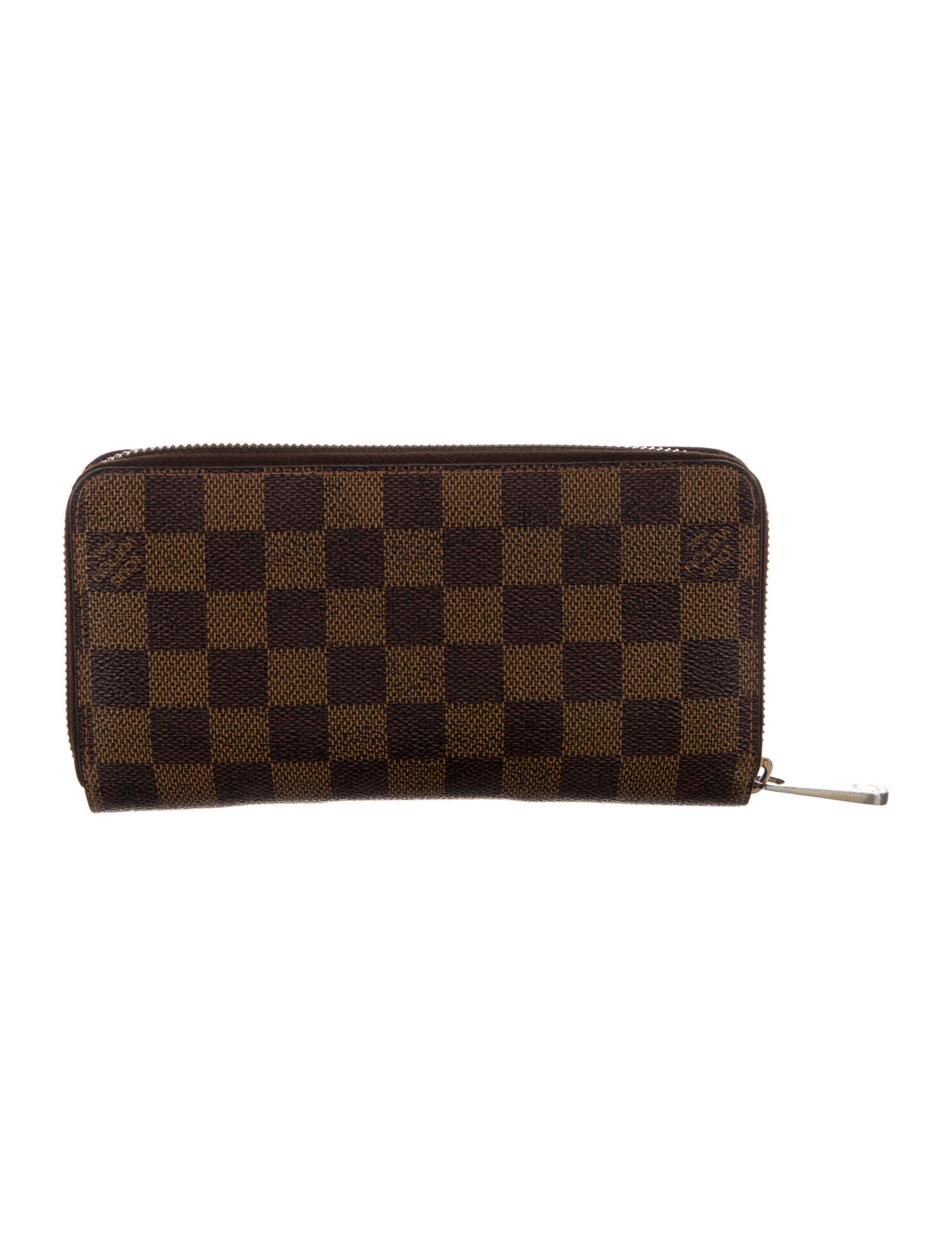 Louis Vuitton 2013 Damier Ebene Pattern Zippy Wallet
