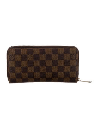 Louis Vuitton 2013 Damier Ebene Pattern Zippy Wallet