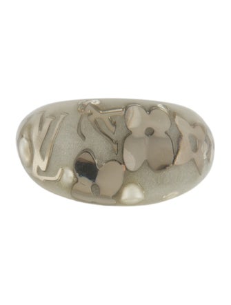 Louis Vuitton Faux Pearl, Crystal & Resin Inclusion Ring