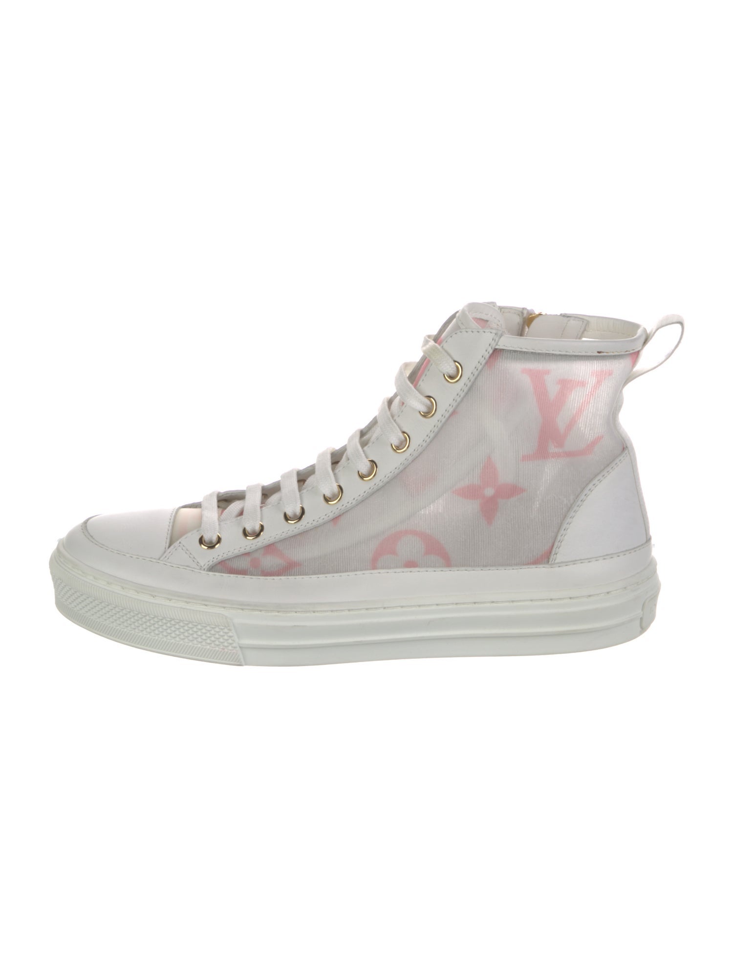 Louis Vuitton Monogram Pattern Mesh Sneakers