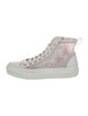 Louis Vuitton Monogram Pattern Mesh Sneakers