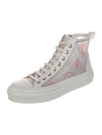 Louis Vuitton Monogram Pattern Mesh Sneakers