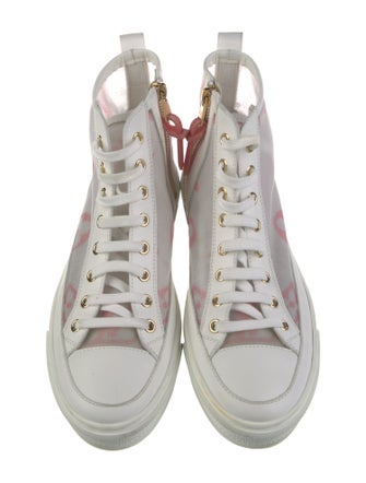Louis Vuitton Monogram Pattern Mesh Sneakers