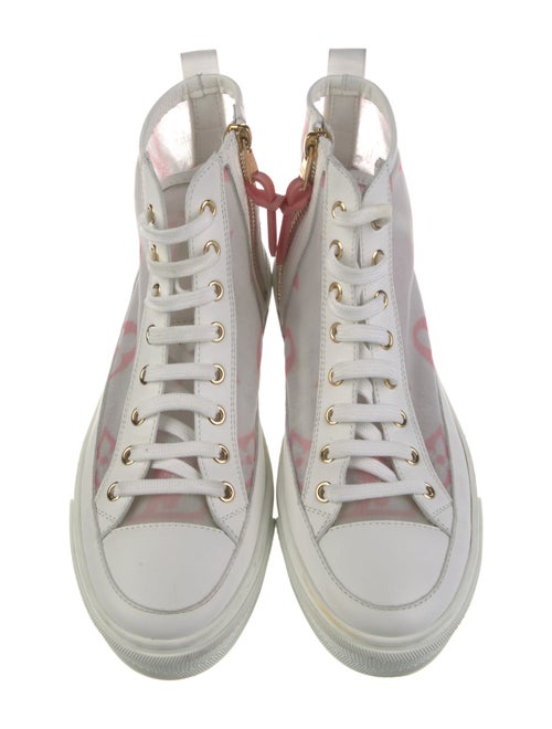 Louis Vuitton Monogram Pattern Mesh Sneakers