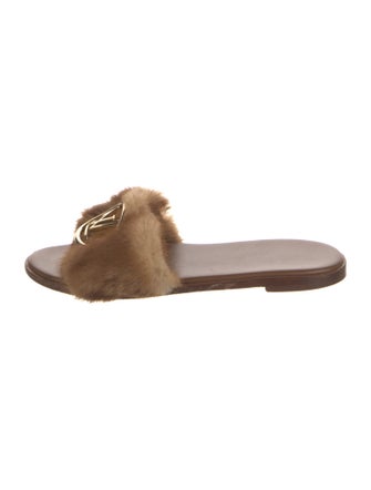 Louis Vuitton Fur Slides