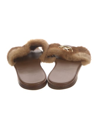 Louis Vuitton Fur Slides