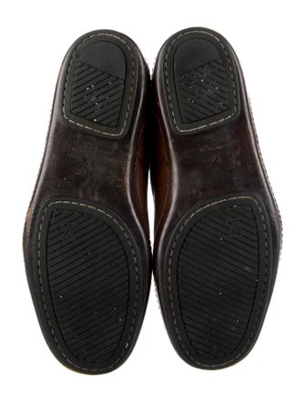 Louis Vuitton Leather Lace-Up Boots