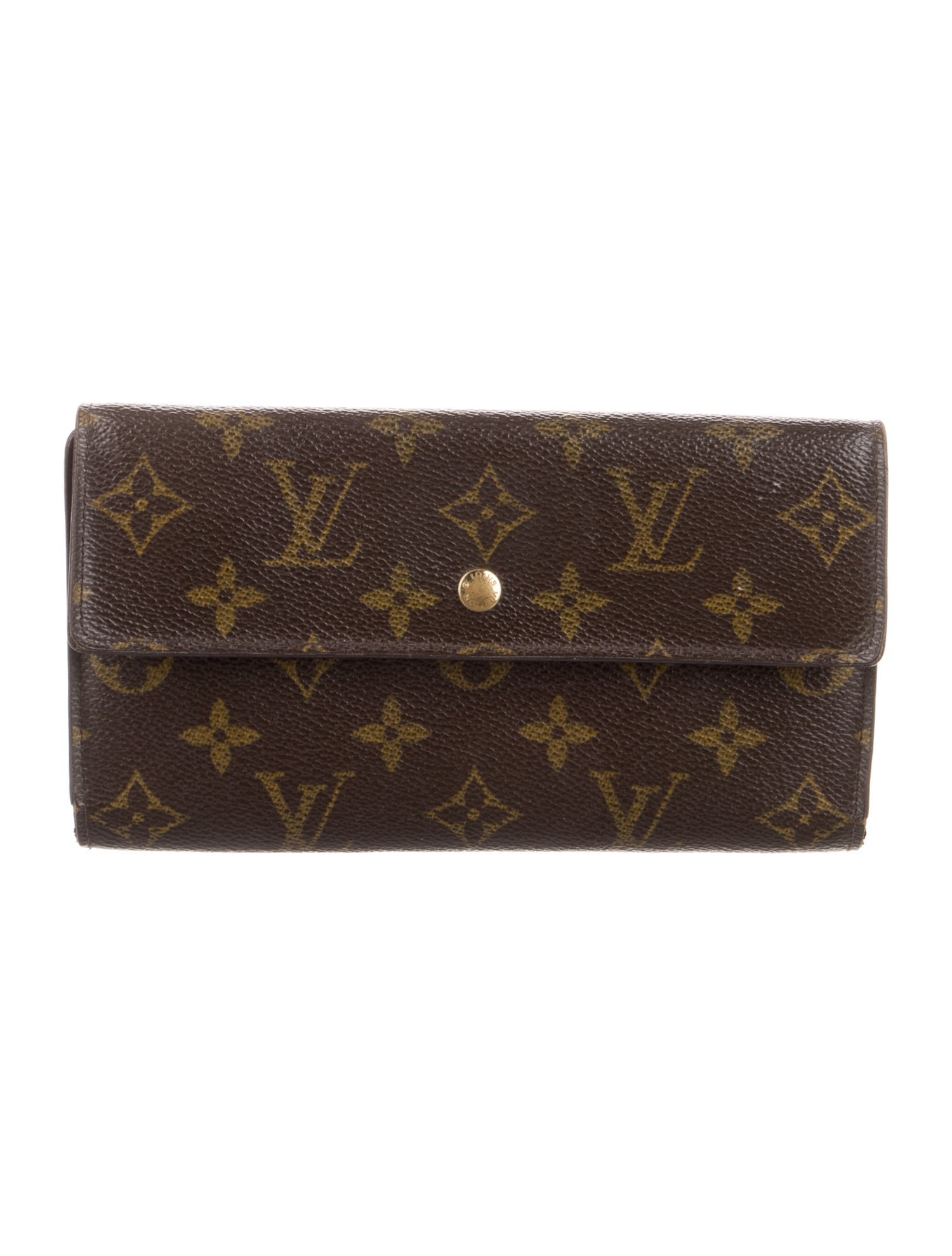 Louis Vuitton LV Monogram Coated Canvas International Wallet
