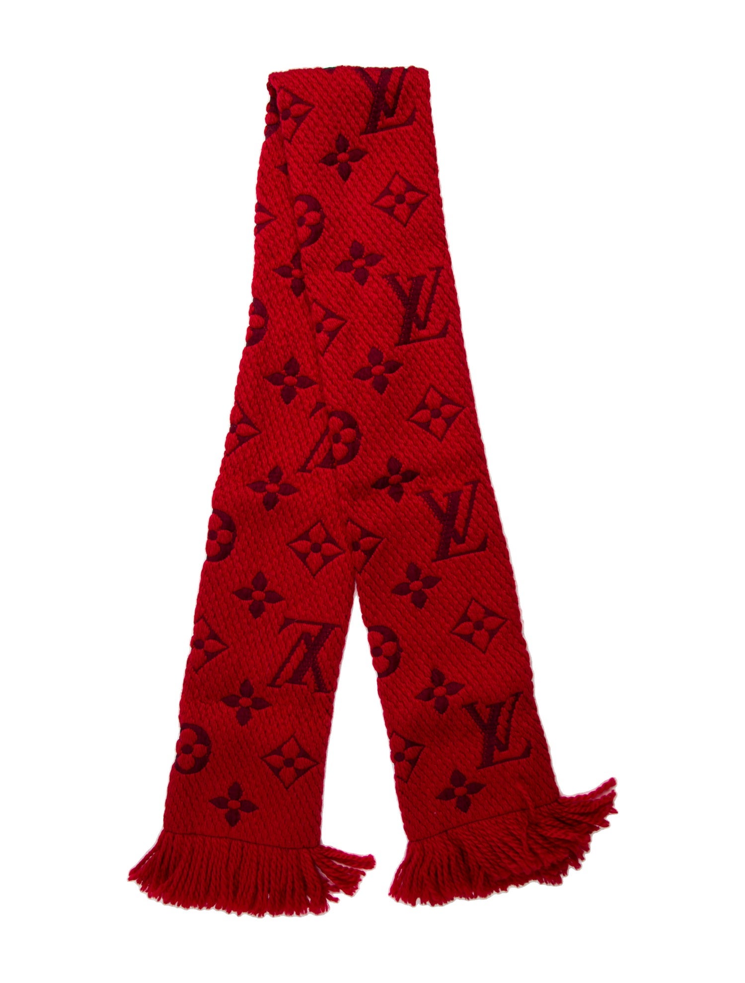Louis Vuitton Logomania Wool Scarf