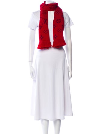 Louis Vuitton Logomania Wool Scarf