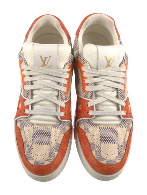Louis Vuitton Damier Azur Pattern Leather Athletic Sneakers
