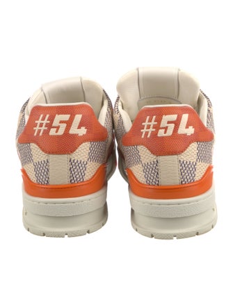 Louis Vuitton Damier Azur Pattern Leather Athletic Sneakers