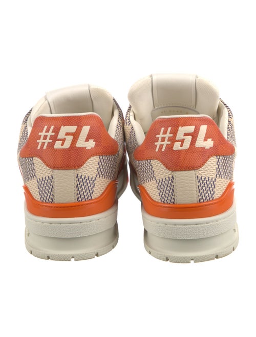 Louis Vuitton Damier Azur Pattern Leather Athletic Sneakers