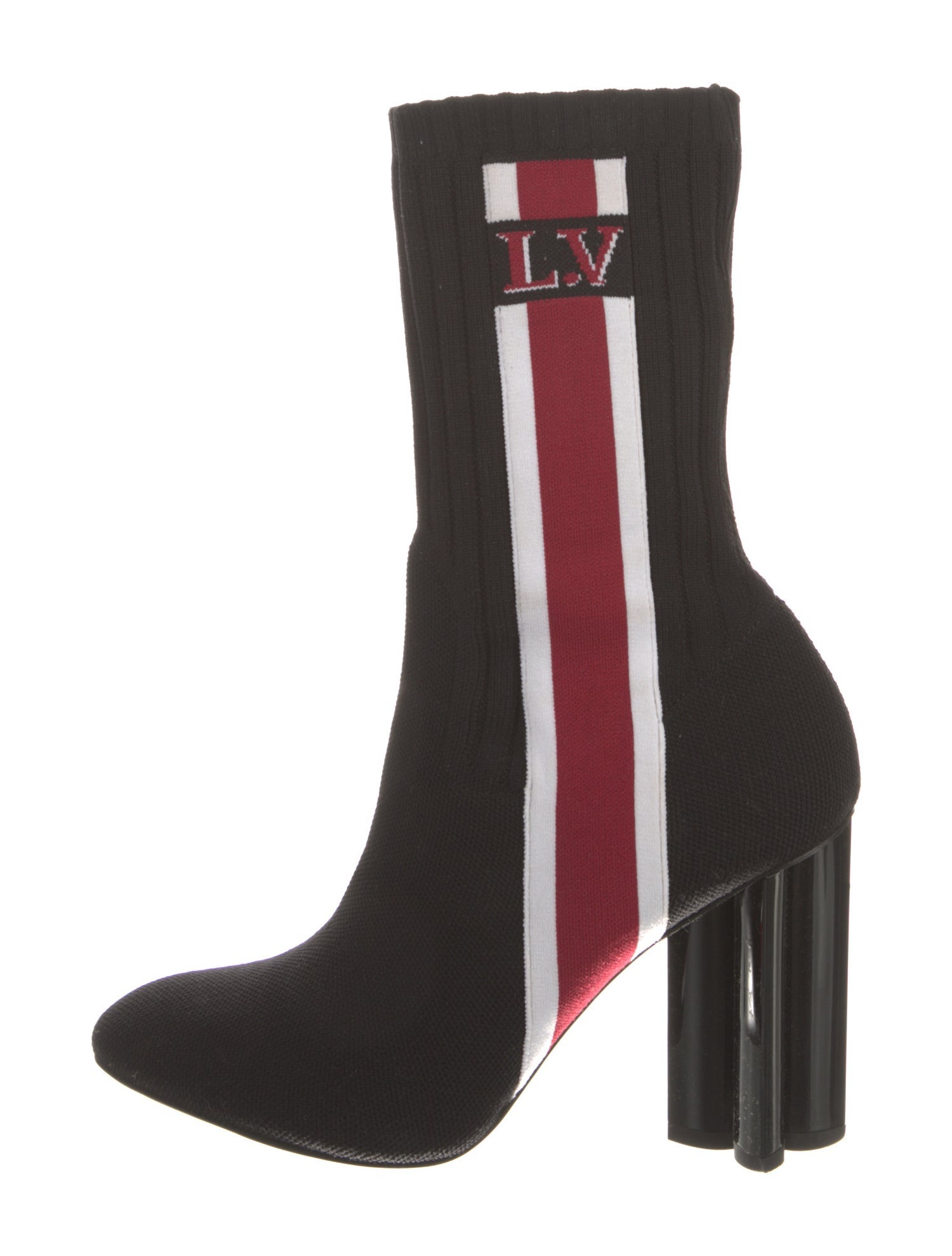Louis Vuitton Colorblock Pattern Sock Boots