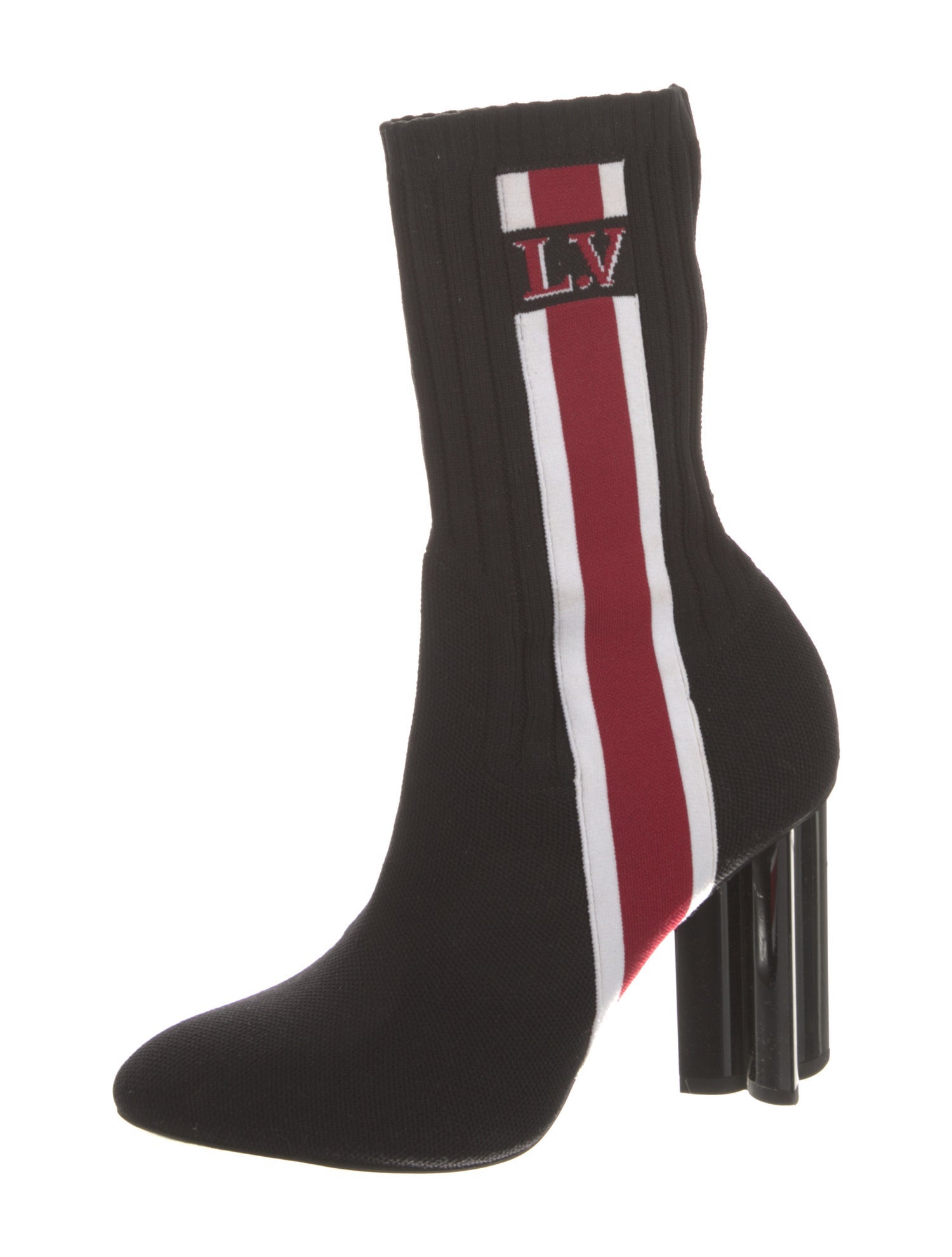 Louis Vuitton Colorblock Pattern Sock Boots