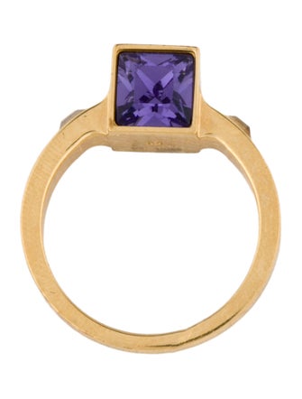 Louis Vuitton Crystal Gamble Cocktail Ring