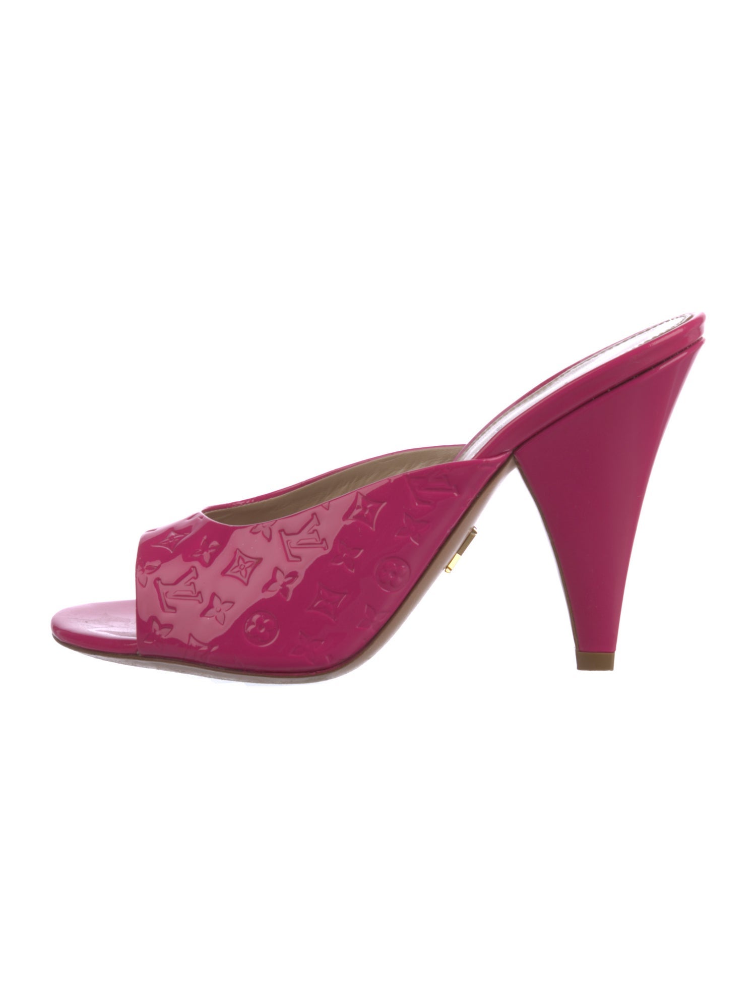 Louis Vuitton Patent Leather Slides