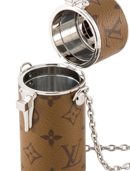 Louis Vuitton Monogram Reverse LV Pop Chain Lipstick Case