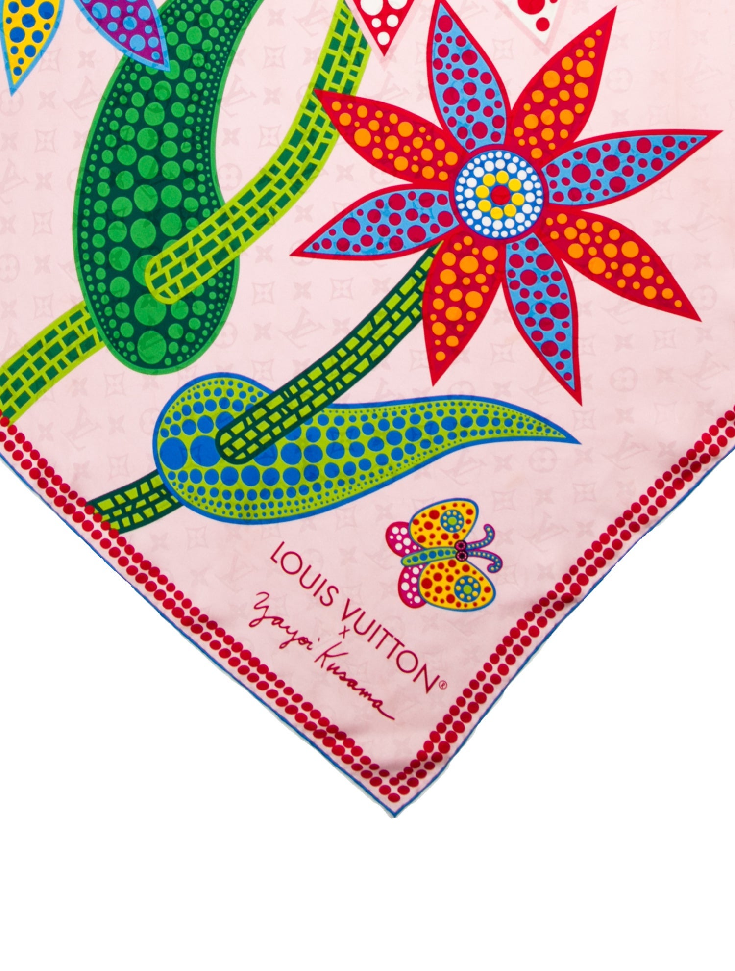 Louis Vuitton Yayoi Kusama Flowers Silk Scarf