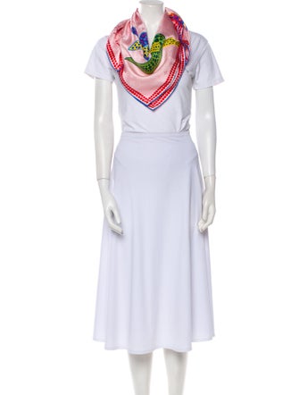 Louis Vuitton Yayoi Kusama Flowers Silk Scarf