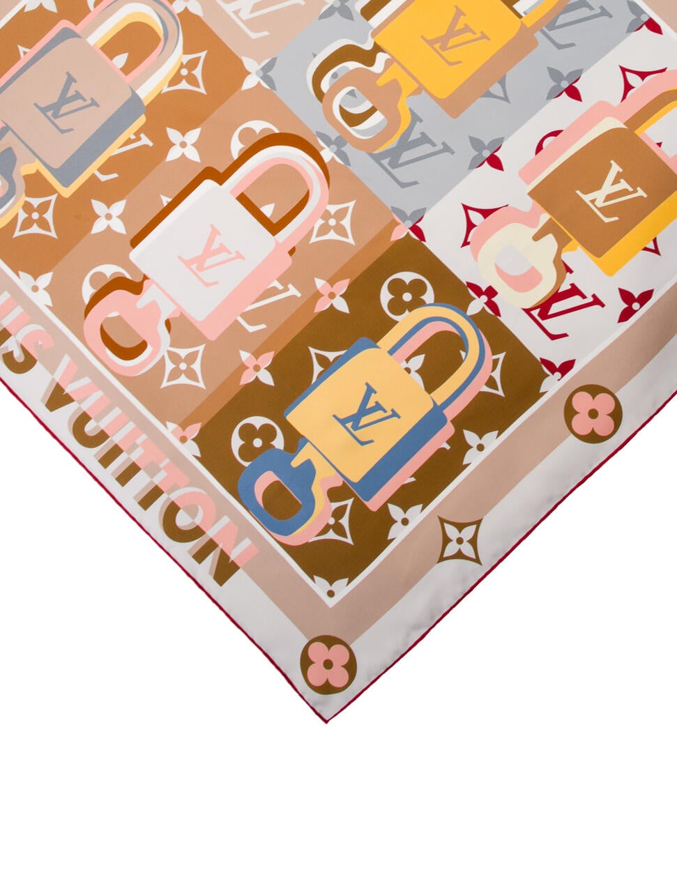 Louis Vuitton LV Unlocked Square 90 Silk Scarf