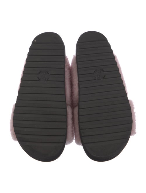 Louis Vuitton LV Monogram Shearling Slingback Sandals