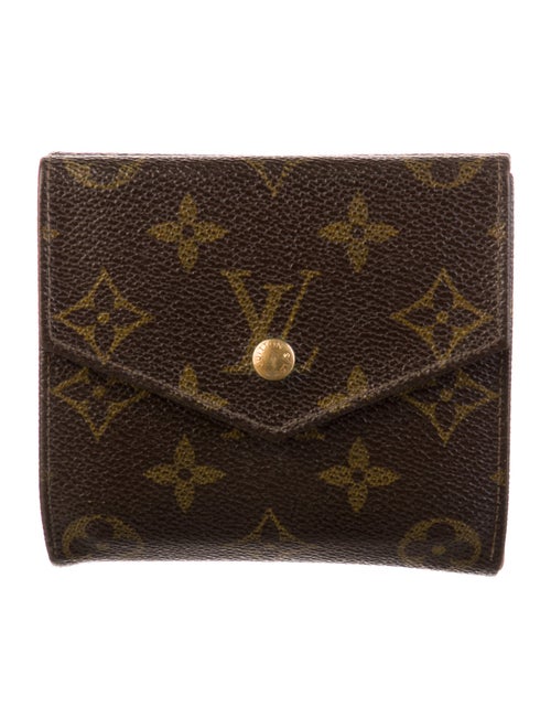 Louis Vuitton LV Monogram Coated Canvas Elise Wallet