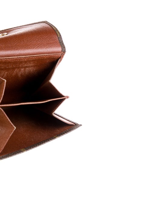 Louis Vuitton LV Monogram Coated Canvas Elise Wallet