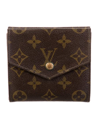 Louis Vuitton LV Monogram Coated Canvas Elise Wallet