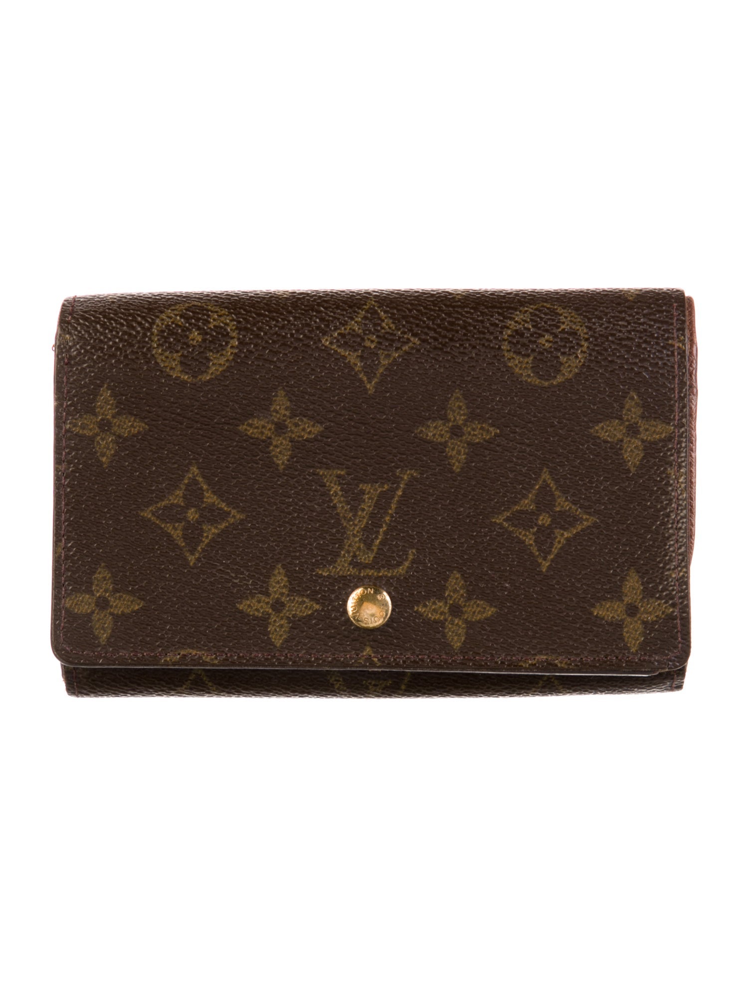 Louis Vuitton LV Monogram Coated Canvas Trésor Wallet