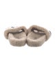 Louis Vuitton LV Monogram Shearling Slides