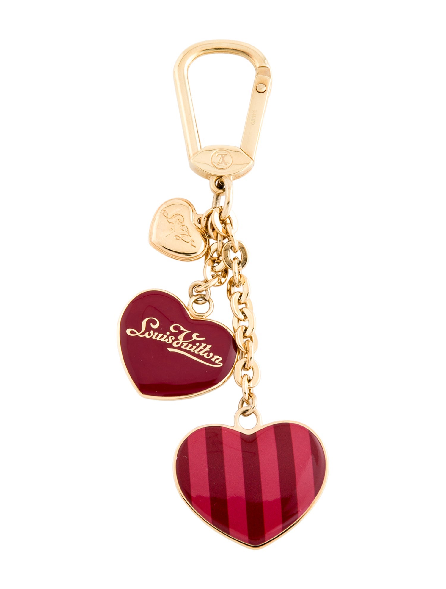 Louis Vuitton Pomme D'Amour Coeur Rayures Bag Charm