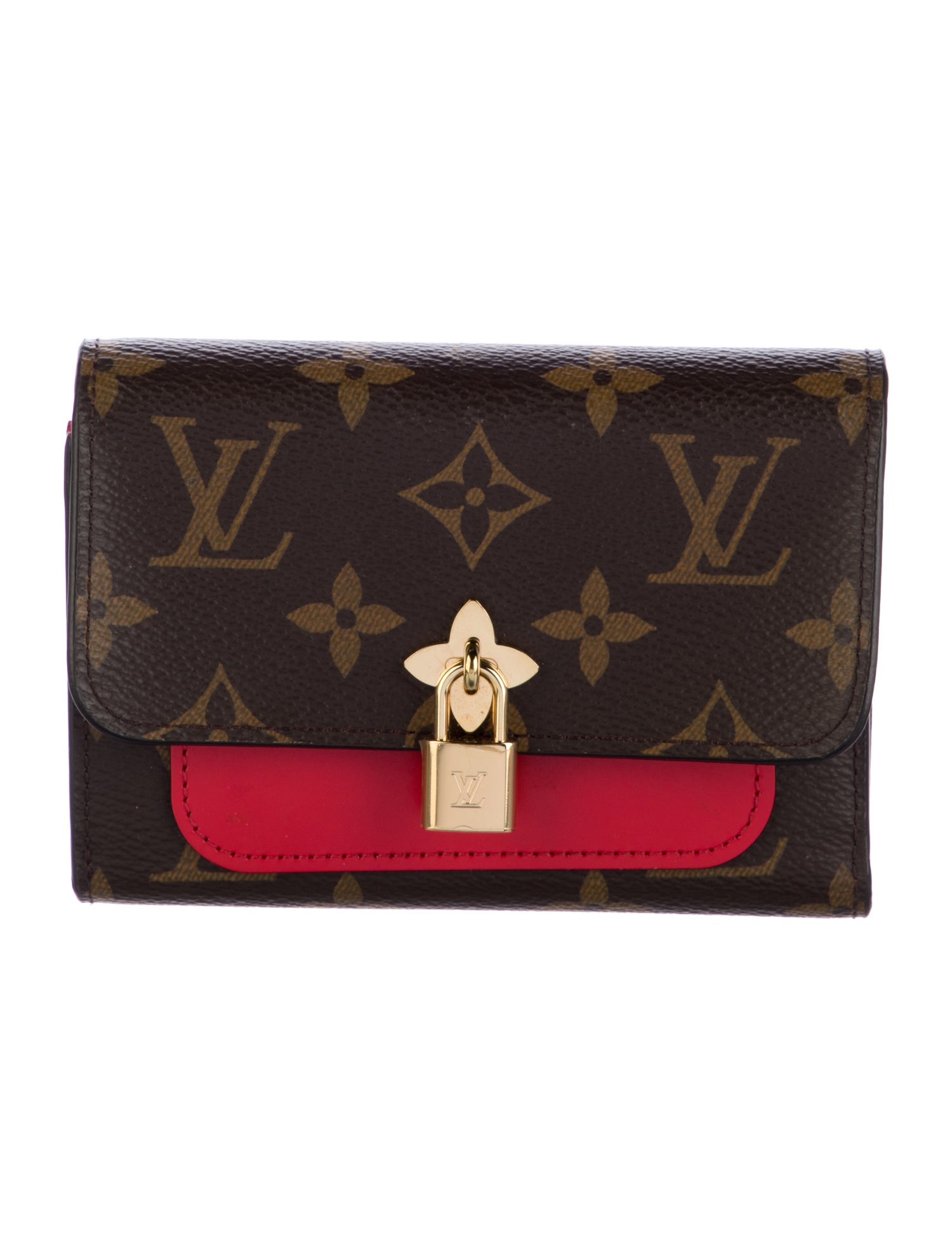 Louis Vuitton 2018 LV Monogram Flower Lock Wallet