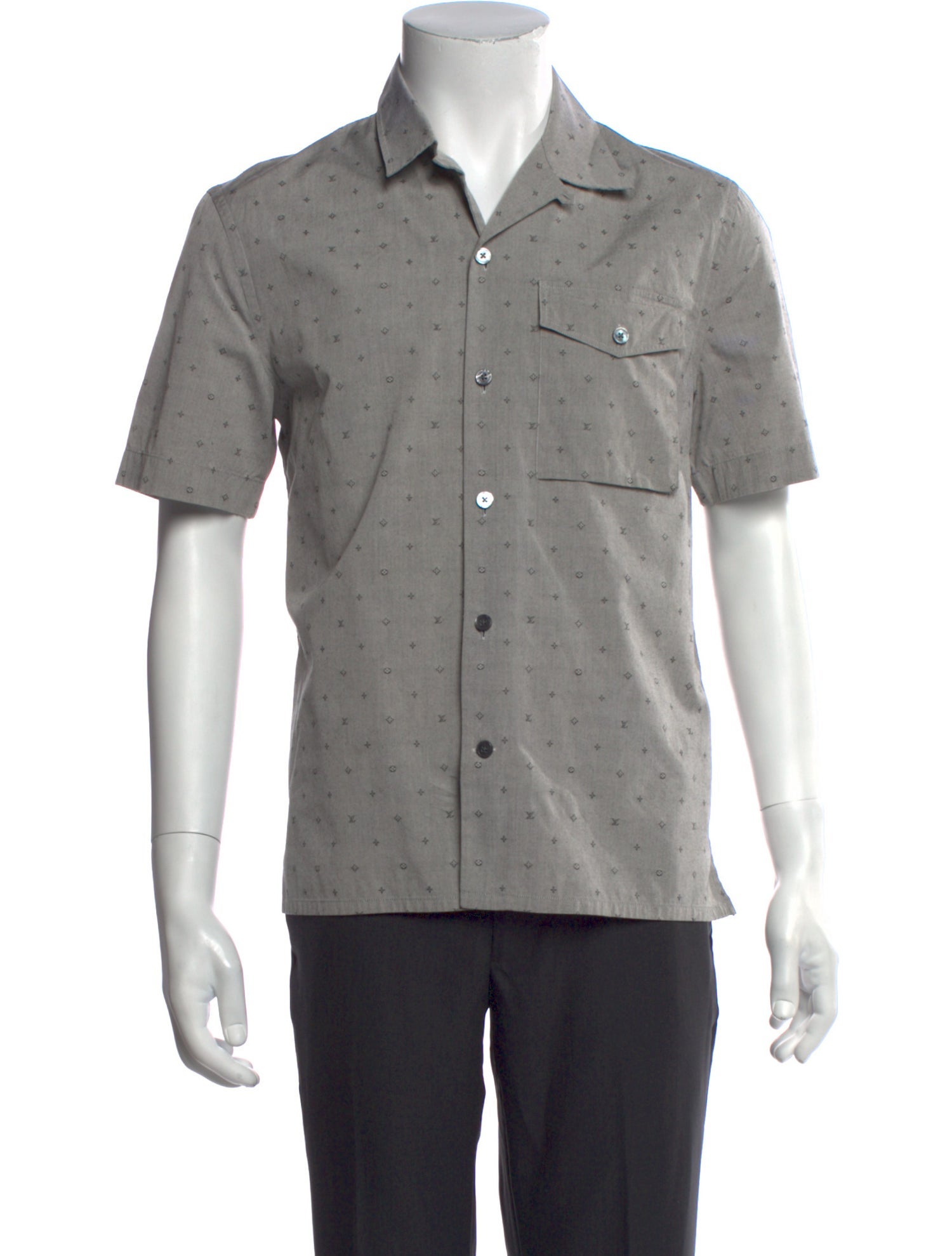 Louis Vuitton 2015 Monogram Pattern Shirt