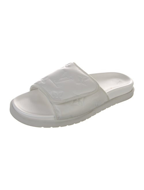 Louis Vuitton LV Monogram Leather Slides