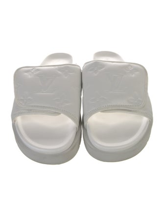 Louis Vuitton LV Monogram Leather Slides