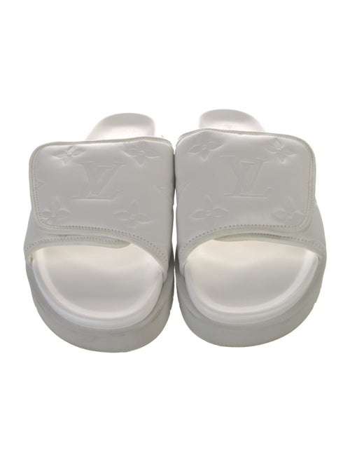 Louis Vuitton LV Monogram Leather Slides