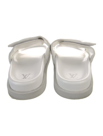 Louis Vuitton LV Monogram Leather Slides