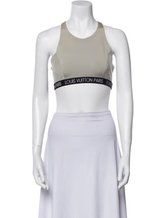 Louis Vuitton 2021 Graphic Print Crop Top
