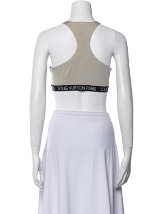 Louis Vuitton 2021 Graphic Print Crop Top
