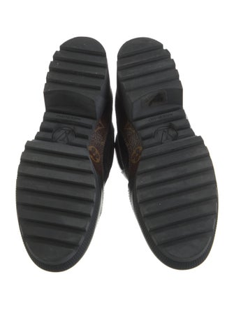 Louis Vuitton LV Monogram Suede Combat Boots