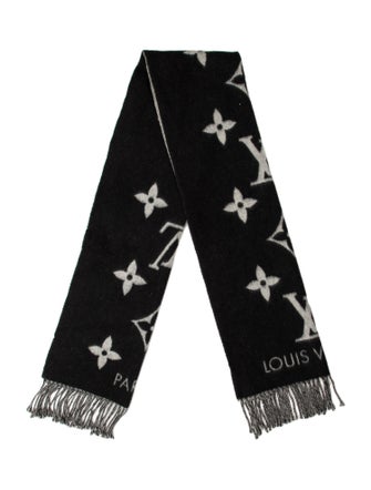 Louis Vuitton Cashmere Monogram Pattern Scarf