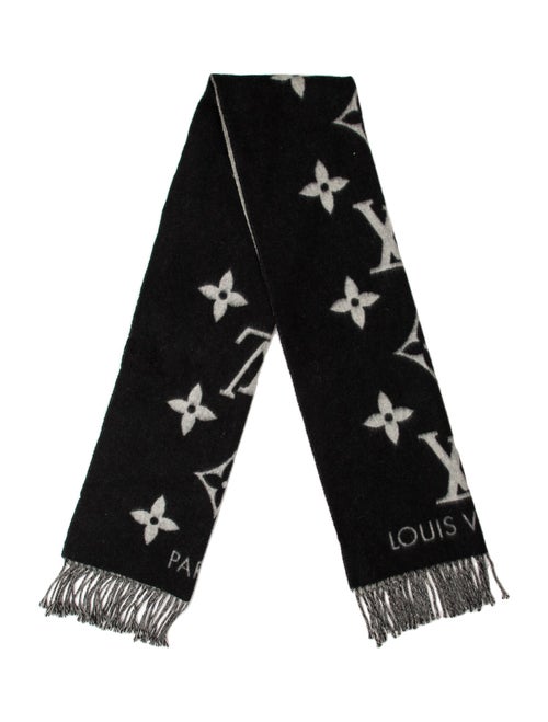 Louis Vuitton Cashmere Monogram Pattern Scarf