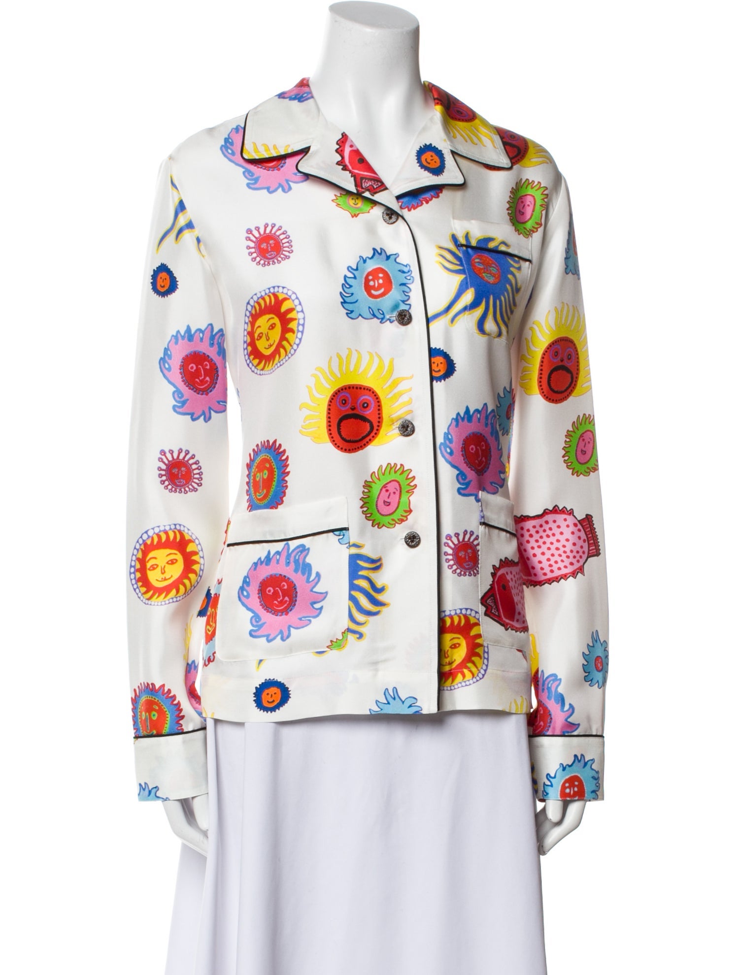 Louis Vuitton 2023 Printed Button-Up Top w/ Tags